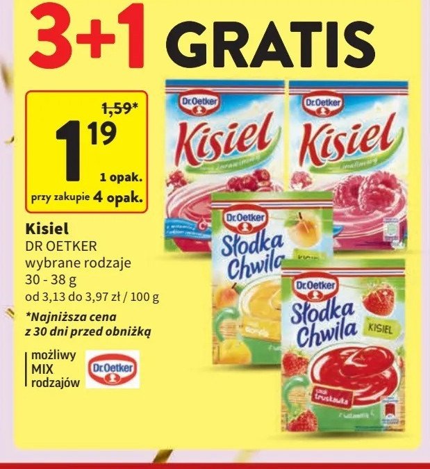 Kisiel malinowy Dr. oetker promocja