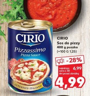 Sos do pizzy Cirio promocja