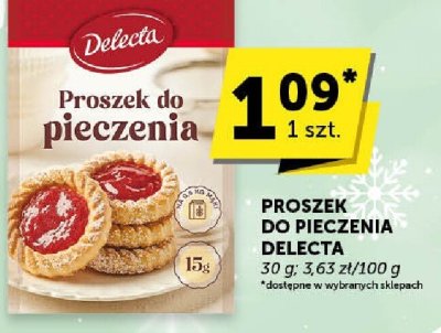 Proszek do pieczenia Delecta promocja w Groszek