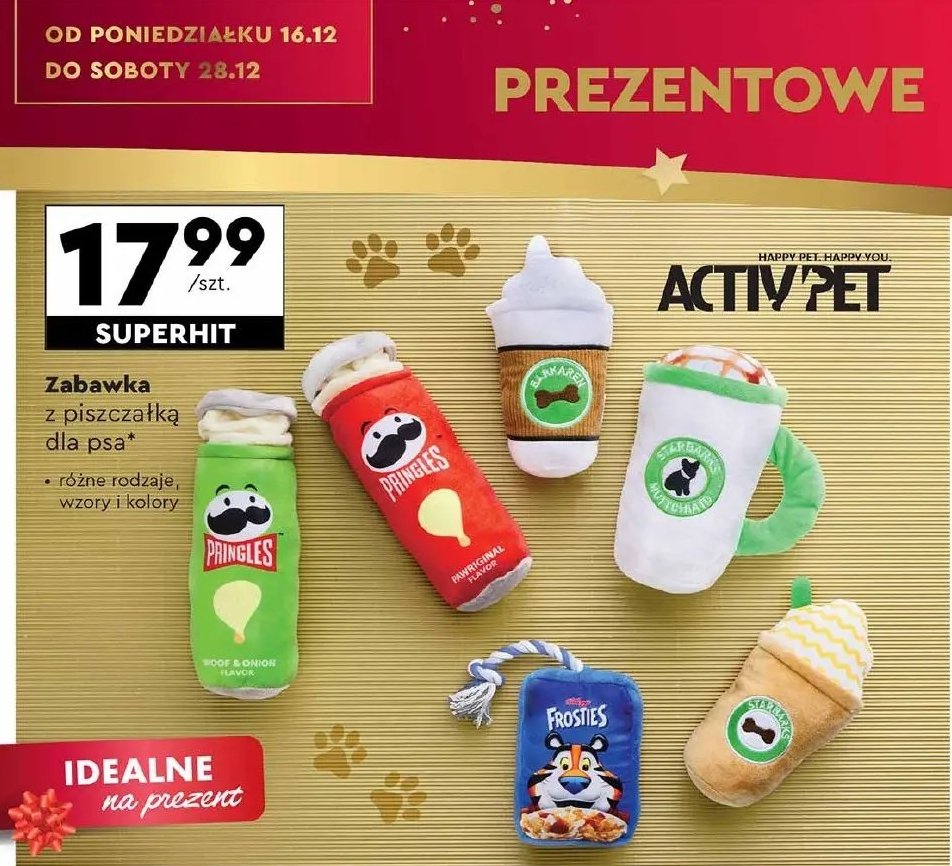 Zabawka dla psa z piszczałką Activ pet promocja