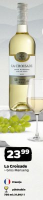 Wino La Croisade Gros Manseng promocja w Netto