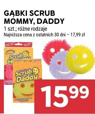 GĄBKI SCRUB MOMMY, DADDY różne rodzaje promocja w Stokrotka