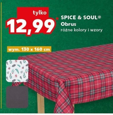 Obrus 130 x 160 cm promocja w Kaufland