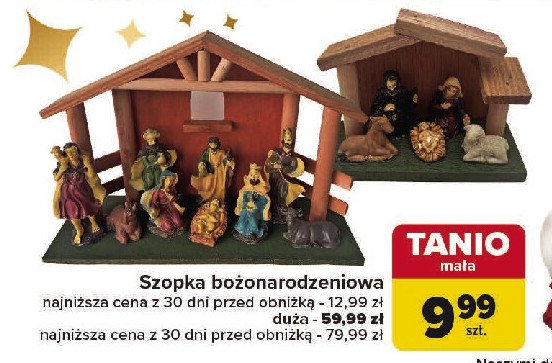 Szopka bożonarodzeniowa duża promocja w Carrefour