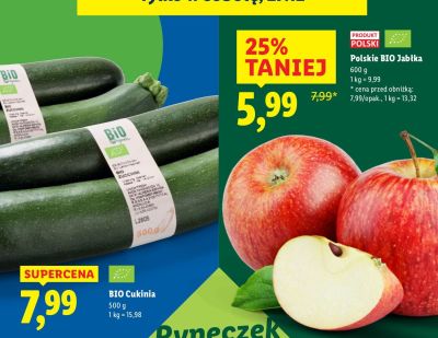 Jabłka Polskie BIO Jabłka Lidl promocja w Lidl