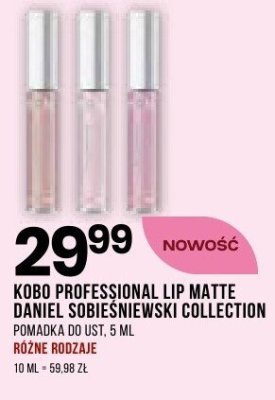 Pomadka do ust KOBO PROFESSIONAL LIP MATTE Daniel Sobiesniewski Collection promocja w Drogerie Natura