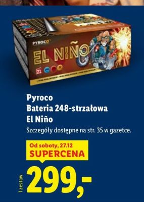 Bateria 248-strzałowa El Niño promocja w Lidl