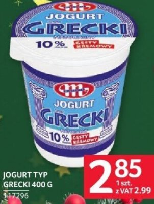 Jogurt typ grecki Mlekovita 400 g promocja w Selgros