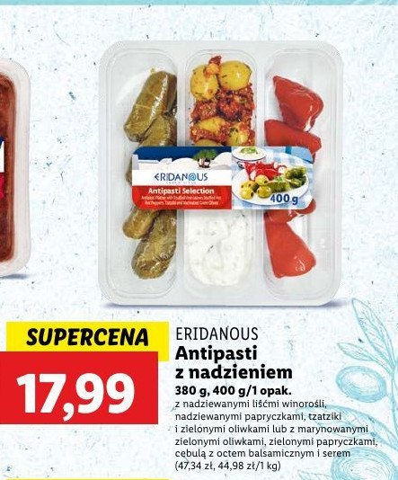 Antipasti selection Eridanous promocja