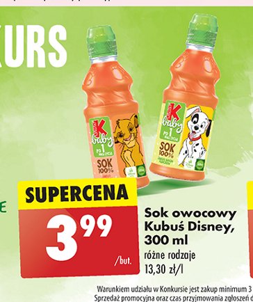 Sok marchew jabłko Kubuś baby promocja