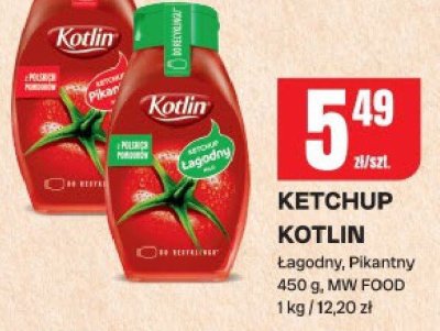 Ketchup Kotlin łagodny, pikantny promocja w Chorten