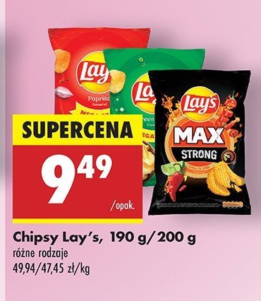 Chipsy chili & lime Lay's max strong promocja