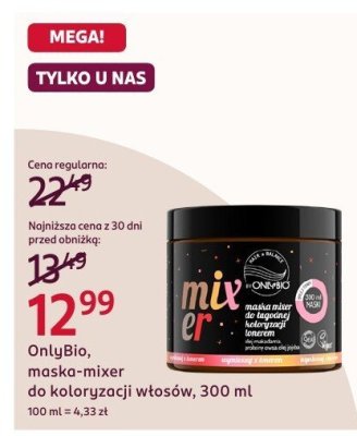 Maska-mixer do koloryzacji włosów, 300 ml promocja w Rossmann