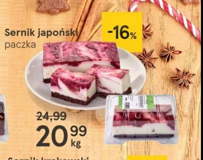 Sernik japoński promocja