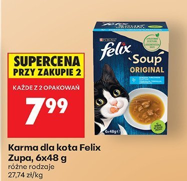 Karma dla kota Zupa różne rodzaje promocja w Biedronka