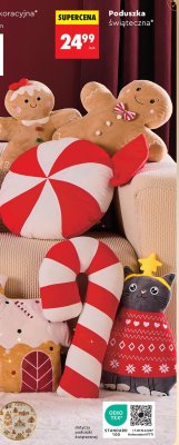Poduszka świąteczna różne wzory promocja w Biedronka