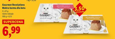 Mokra karma dla kota Gourmet Revelations promocja w Lidl