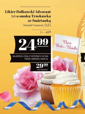 Likier Dalkowski Truskawka ze Śmietanką 0,5l promocja w POLOmarket