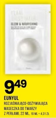 Maska Eunyul oczyszczająca jalg odżywiająca z perłami promocja w Drogerie Natura