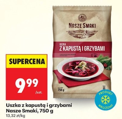 Uszka z kapustą i grzybami  promocja w Biedronka
