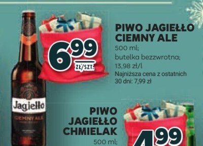Piwo Jagiełło ciemny ale promocja w Stokrotka