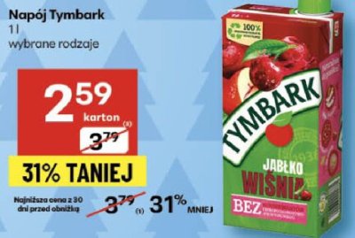 Napój Tymbark 1l promocja w Delikatesy Centrum