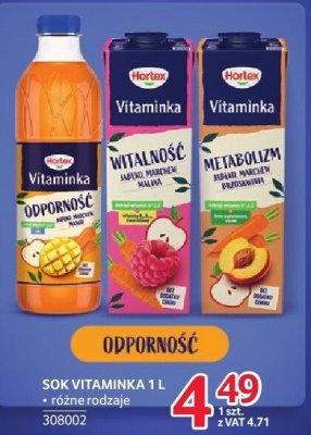 Sok Vitaminka 1 l różne rodzaje promocja w Selgros