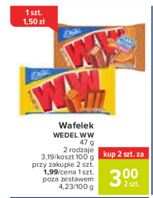 Baton bia艂y E. wedel ww promocja