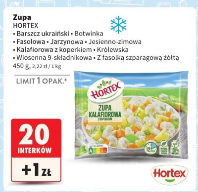 Zupa Kalafiorowa z koperkiem Hortex promocja w Intermarche