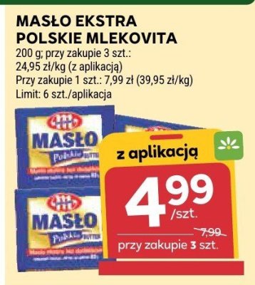 Masło ekstra polskie  promocja w Stokrotka