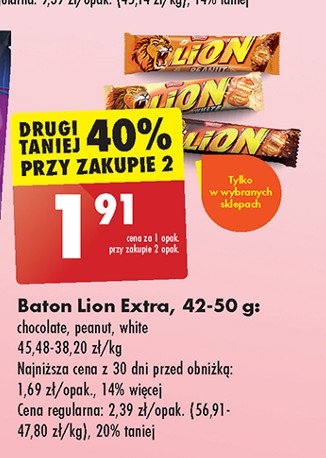 Baton Lion peanut promocja