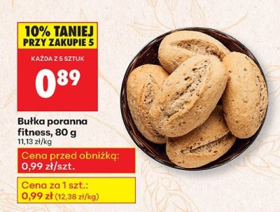 Bułka poranna fitness promocja w Biedronka