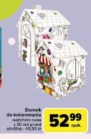 Domek do kolorowania promocja w Carrefour