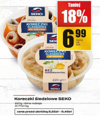 Koreczki śledziowe SEKO promocja w Supeco