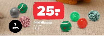 Piłki dla psa ø 6 cm 7 szt. promocja w Netto