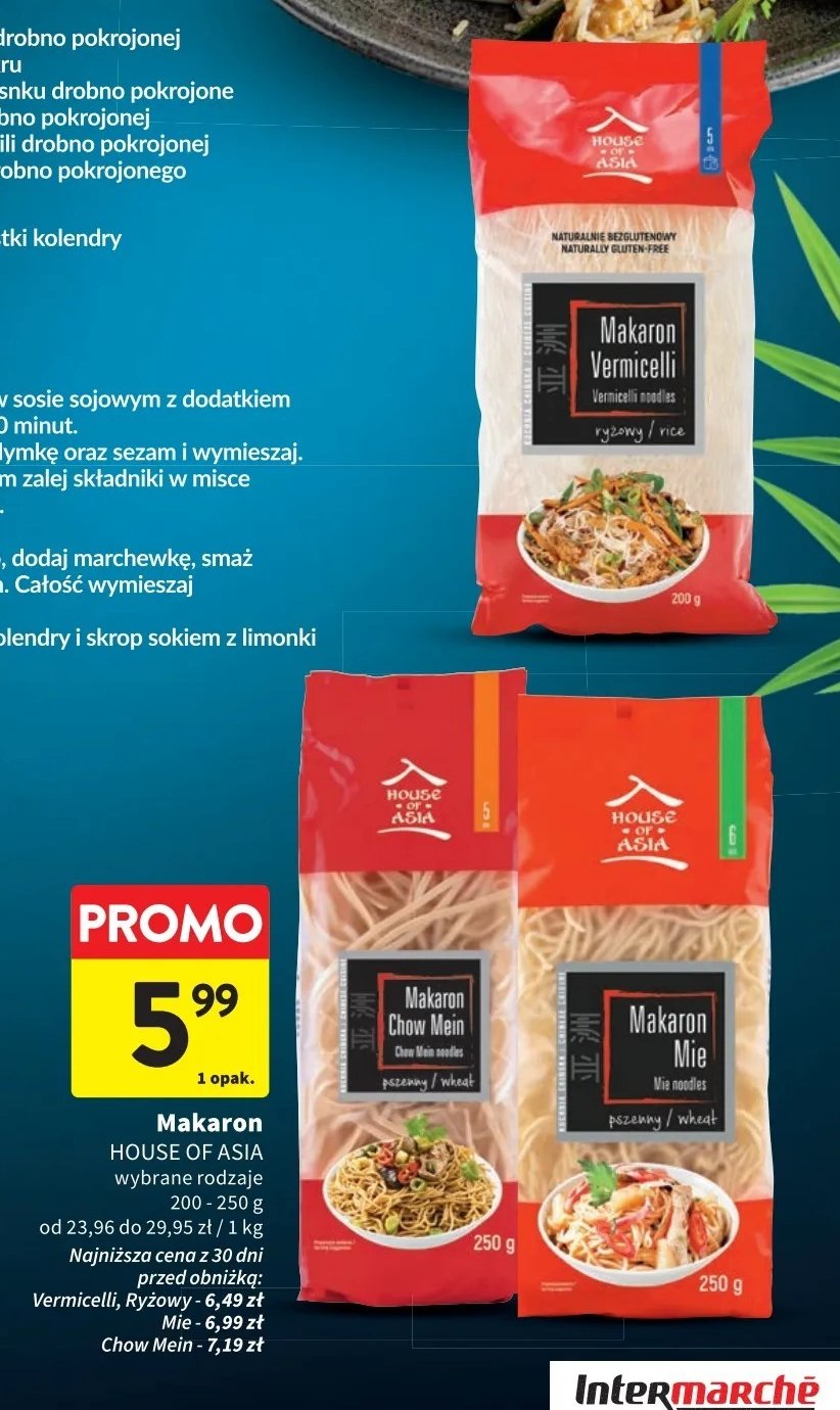 Makaron ryżowy vermicelli House of asia promocja