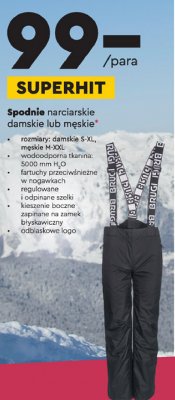 Spodnie narciarskie damskie rozm. s-xl Brugi promocja