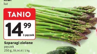 Szparagi zielone promocja w Intermarche