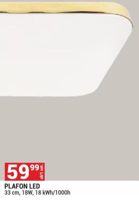 Plafon LED 33 cm, 18W, 18 kWh/1000h Merkury Market promocja w Merkury Market