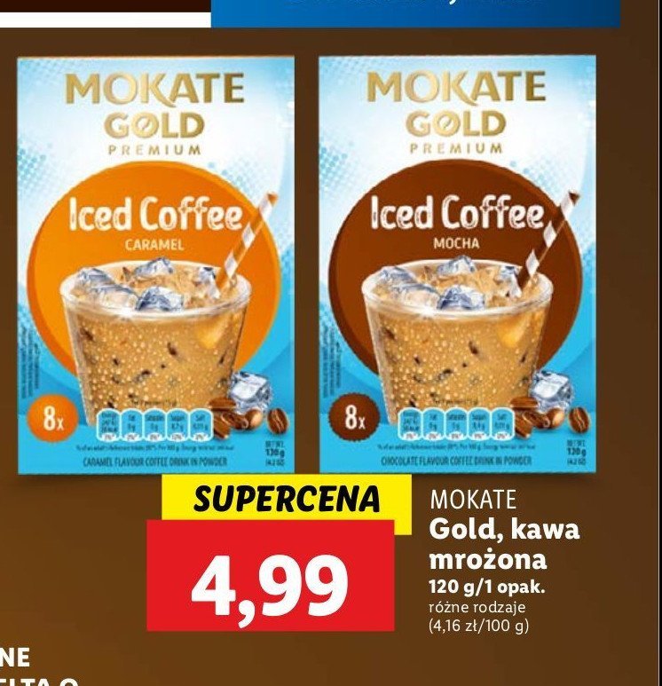 Napój kawowy iced coffee caramel MOKATE GOLD PREMIUM promocja