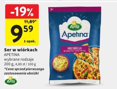 Ser w wiorkach APETINA wybrane rodzaje promocja w Intermarche