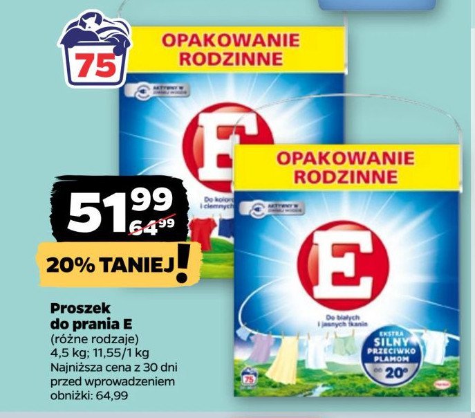 Proszek do prania kolorowego E promocja w Netto