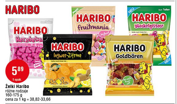Żelki fruitmania jogurtowe Haribo promocja