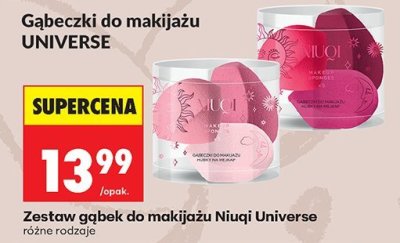 Gabeczki do makijażu Universe Niuqi promocja w Biedronka
