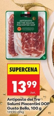Antipasto dei Tre Salumi Piacentini DOP Gusto Bello promocja w Biedronka