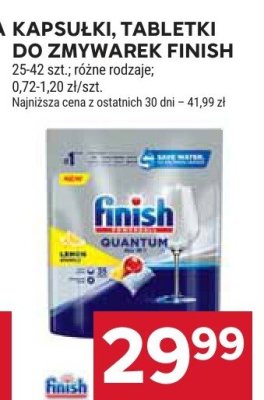 Tabletki do zmywarek Finish Quantum 25-42 szt., różne rodzaje promocja w Stokrotka