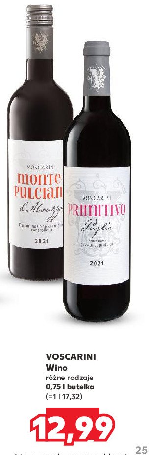 Wino Voscarini monte pulciano promocja w Kaufland