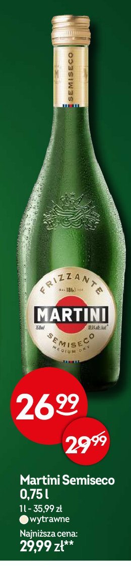 Wino Martini semisecco promocja w Żabka