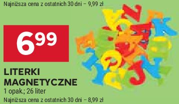 Literki magnetyczne promocja