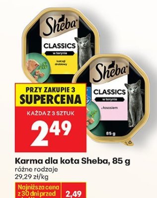 Karma dla kota Sheba Classics, 85 g promocja w Biedronka